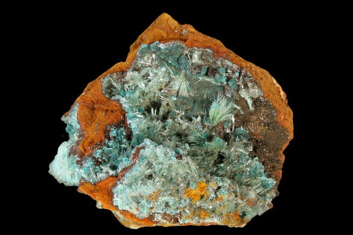 Rosasite, Calcite & Aurichalcite Crystal Association - Mexico #119212